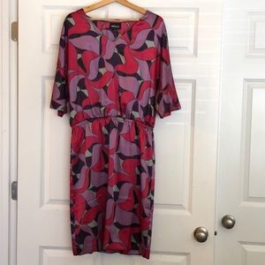 SOLD!!!         Satin Multi Color Dress by MetroStyle.  Size 8